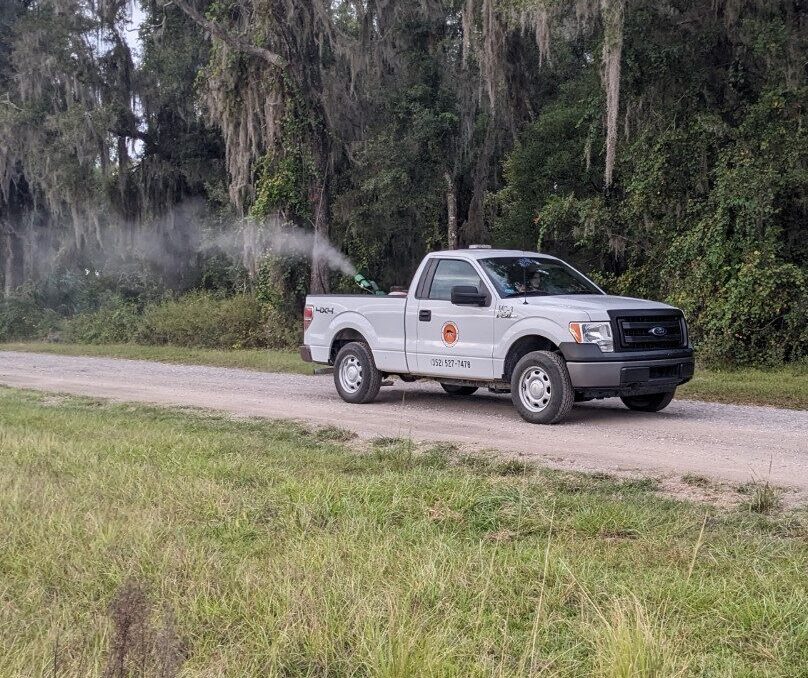 Fog Truck Spraying